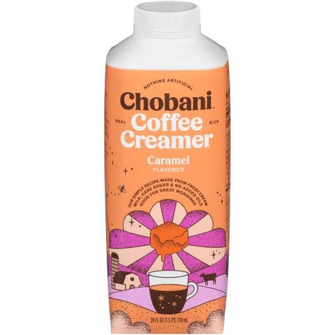 Chobani Caramel Coffee Creamer, 24 Fluid Ounce -- 6 per case