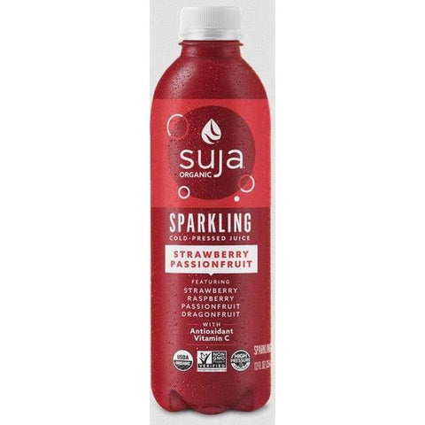 Suja Organic Strawberry Passionfruit Sparkling Juice, 12 Fluid Ounce -- 6 per case