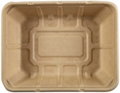 Primeware Tan Shallow Tub, 7 x 9 x 2.25 inch -- 200 per case.