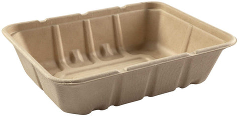 Primeware Tan Shallow Tub, 7 x 9 x 2.25 inch -- 200 per case.