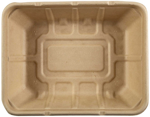 Primeware Tan Shallow Tub, 7 x 9 x 2.25 inch -- 200 per case.