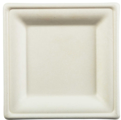 Primeware Square Plate, 6 inch -- 500 per case.