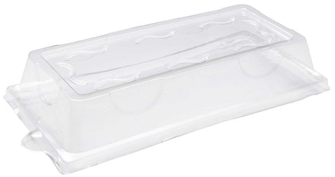Primeware Rectangle Clear Plate Lid Only -- 500 per case.
