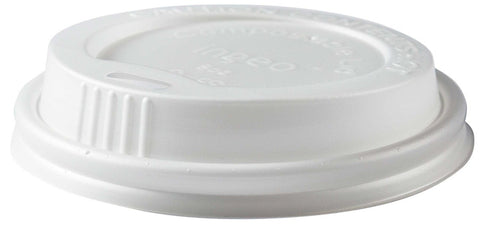 Primeware CPLA Compostable Lid for 8 Ounce Hot Cup -- 1000 per case.