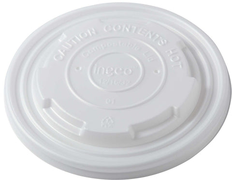 Primeware CPLA Compostable Lid Only -- 500 per case.