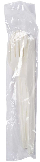 Primeware CPLA Wrapped Knife Fork Spoon Kit -- 250 per case.
