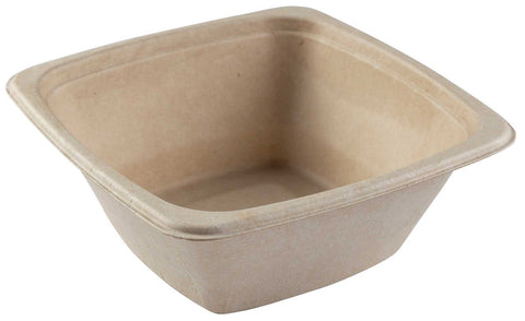 Primeware Square Tan Bowl, 32 Ounce -- 300 per case.