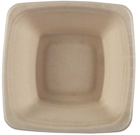 Primeware Square Tan Bowl, 24 Ounce -- 300 per case.