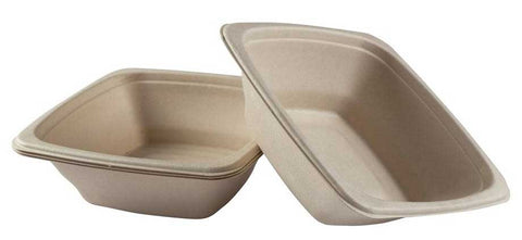 Primeware Square Tan Bowl, 24 Ounce -- 300 per case.