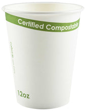 Primeware PLA Lined White Compostable Cup, 12 Ounce -- 1000 per case.