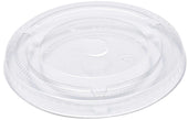 Primeware Clear PLA Compostable Flat Lid for 9 Ounce Cold Cup -- 1000 per case.