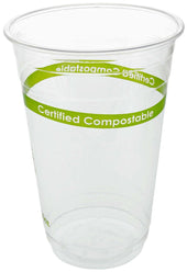 Primeware Clear PLA Compostable Cup, 20 Ounce -- 1000 per case.