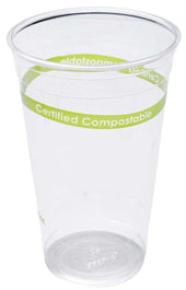 Primeware Clear PLA Compostable Cup, 24 Ounce -- 600 per case.
