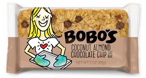 Bobos Coconut Almond Chocolate Chip Oat Bar, 3 Ounce -- 48 per case.