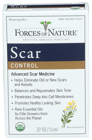 Forces of Nature Organic Homeopathic Natural Treatment Scar Control, 11 Milliliter