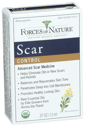 Forces of Nature Organic Homeopathic Natural Treatment Scar Control, 11 Milliliter