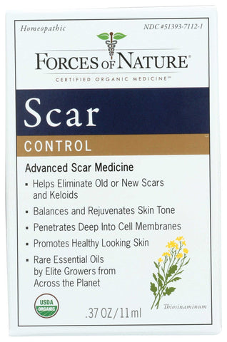 Forces of Nature Organic Homeopathic Natural Treatment Scar Control, 11 Milliliter