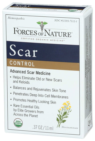 Forces of Nature Organic Homeopathic Natural Treatment Scar Control, 11 Milliliter