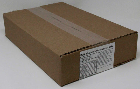 Sweet Sams 12 Cut Coffee Streusel Cake -- 12 per case