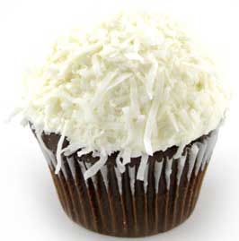 Sweet Sams Chocolate Coconut Cupcake -- 12 per case