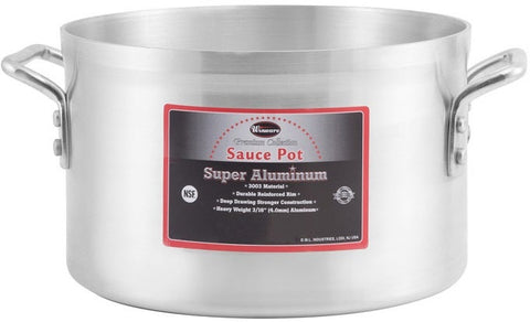 Winco 4mm Super Aluminum Sauce Pot, 14 Quart
