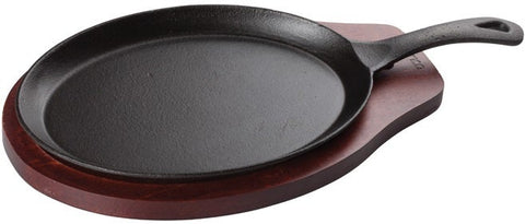 Winco Cast Iron Fajita Server Two Piece Set -- 1 set