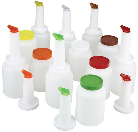 Winco Liquor/Juice Pour Bottle Set, 2 Quart -- 1 set
