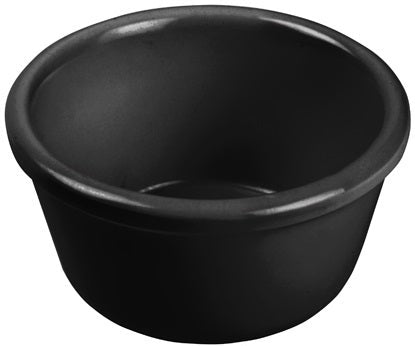 Winco Black Plain Ramekin, 4 Ounce -- 12 per case