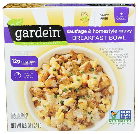 Gardein Meat Free Sausage and Homestyle Gravy Breakfast Bowl, 8.5 Ounce -- 8 per case