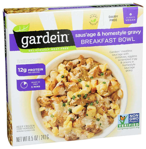 Gardein Meat Free Sausage and Homestyle Gravy Breakfast Bowl, 8.5 Ounce -- 8 per case