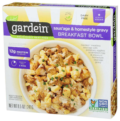 Gardein Meat Free Sausage and Homestyle Gravy Breakfast Bowl, 8.5 Ounce -- 8 per case
