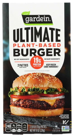 Gardein Ultimate Plant-Based Burger, 8 Ounce -- 8 per case