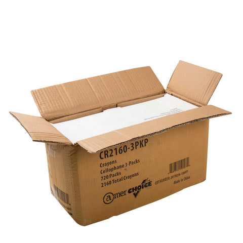 Amerchoice Cellophane Premium Round Crayon -- 2160 per case.