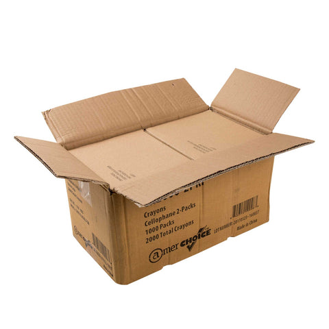 Amerchoice Cellophane Premium Round Crayon -- 2000 per case.
