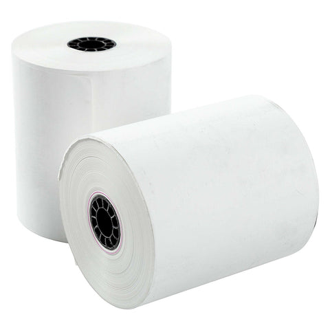 AmerCare White Thermal Paper Register Roll, 3 1/8 inch x 230 feet.