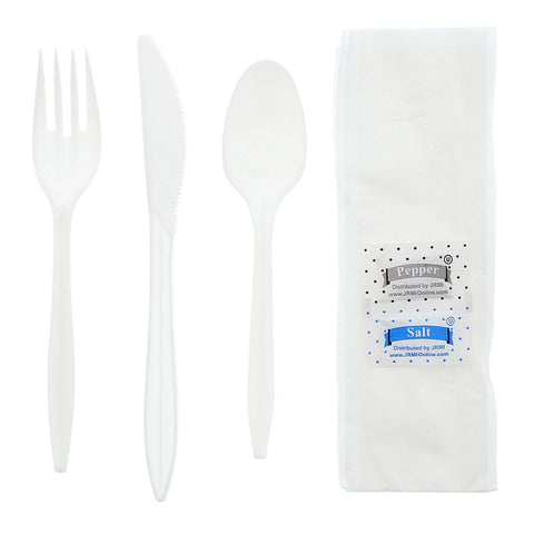 Amercare White Medium Weight 6 Piece Meal Kit -- 250 per case.