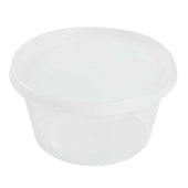 Royal Clear Polypropylene Deli Container with Lid, 12 Ounce -- 240 per case.