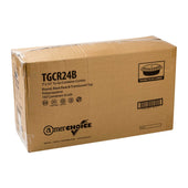 Royal Black Clear Top Round Polypropylene To Go Combo Container, 24 Ounce -- 150 per case.