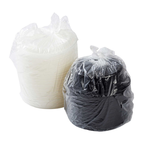Royal Black Clear Top Round Polypropylene To Go Combo Container, 32 Ounce -- 150 per case.