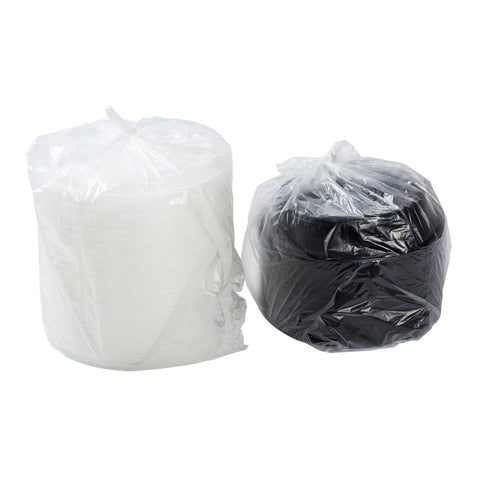 Royal Black Clear Top Round Polypropylene To Go Combo Container, 48 Ounce -- 150 per case.
