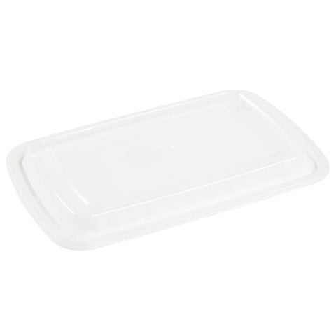 Royal Black Clear Top Rectangle Polypropylene To Go Combo Container, 28 Ounce -- 150 per case.