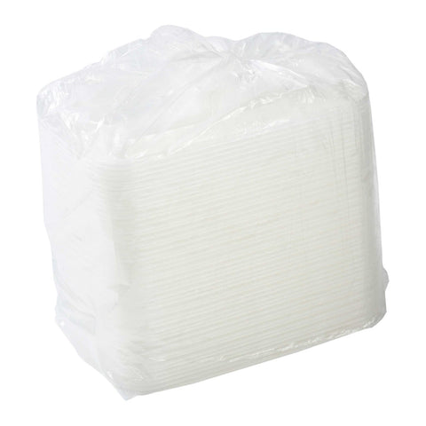 Royal Black Clear Top Rectangle Polypropylene To Go Combo Container, 32 Ounce -- 150 per case.