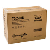 Royal Black Clear Top Rectangle Polypropylene To Go Combo Container, 38 Ounce -- 150 per case.