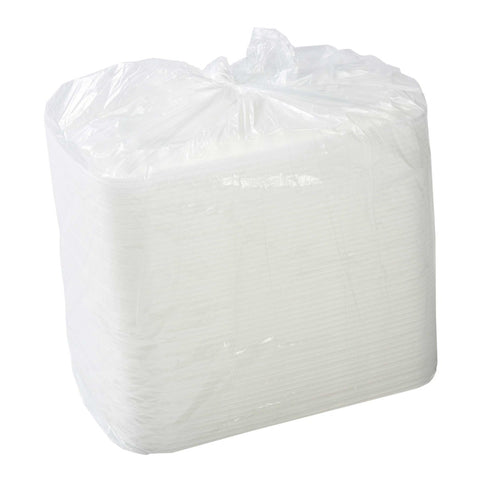 Royal Black Clear Top Rectangle Polypropylene To Go Combo Container, 38 Ounce -- 150 per case.