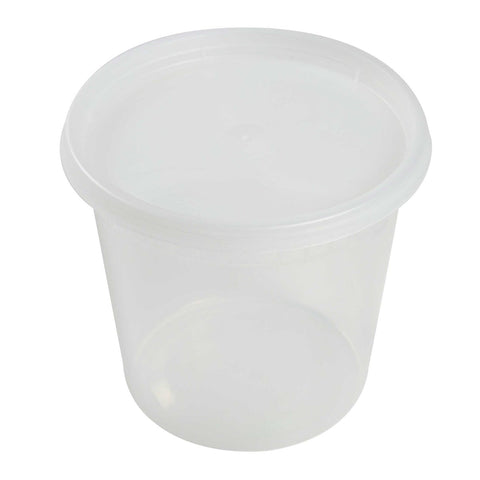Royal Clear Polypropylene Deli Container, 24 Ounce -- 480 per case.