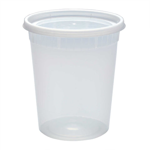 Amercare Clear Polypropylene Deli Container, 32 Ounce -- 480 per case.