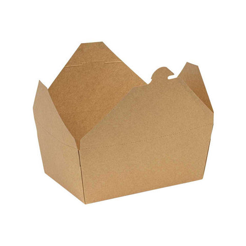 Inno Pak Number 4 Innobox Edge Brown Kraft Poly Coated Inside Paper Box, 75 Fluid Ounce Capacity -- 90 per case
