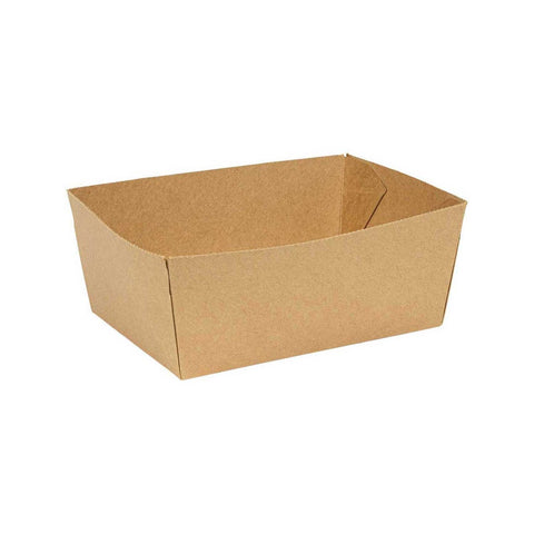 Inno Pak Number 4 Innobox Edge Brown Kraft Poly Coated Inside Paper Box, 75 Fluid Ounce Capacity -- 90 per case