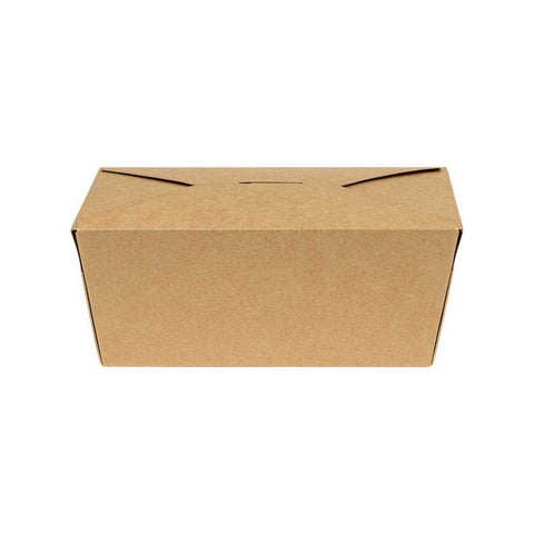 Inno Pak Number 4 Innobox Edge Brown Kraft Poly Coated Inside Paper Box, 75 Fluid Ounce Capacity -- 90 per case