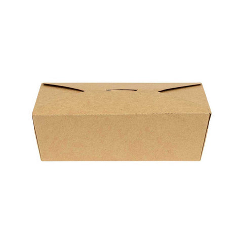 Inno Pak Number 3 Innobox Edge Brown Kraft Poly Coated Inside Paper Box, 56 Fluid Ounce Capacity -- 130 per case